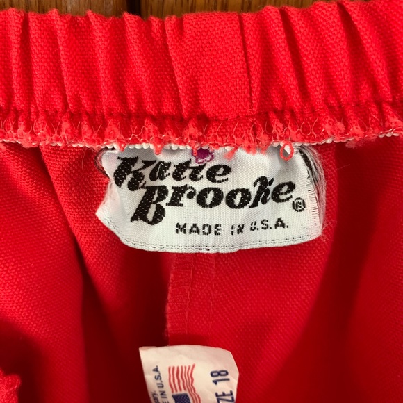 Vintage red A line skirt size 18 - Picture 4 of 6